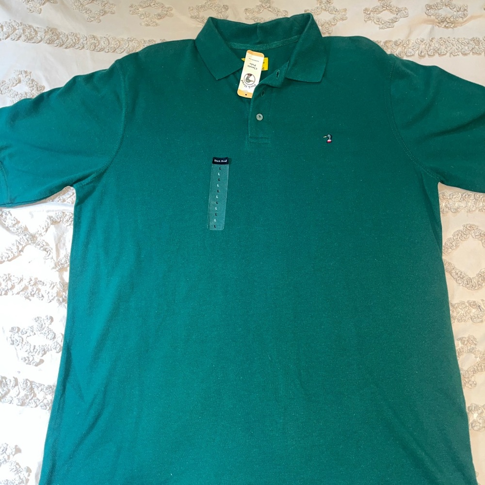 Duck Head Green Polo Shirt